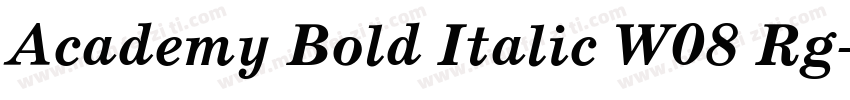 Academy Bold Italic W08 Rg字体转换